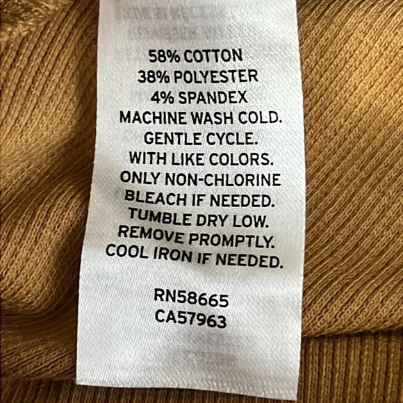 BP. Square Neck Tank Style Ribbed Bodysuit in Camel - NEW - Size XS - Picture 5 of 6